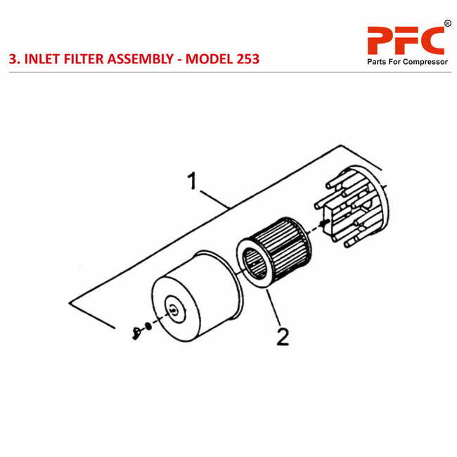 Inlet Filter IR 253 Air Compressor Parts