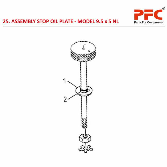 Stop Oil Plate IR 9 1/2 x 5 ESV NL Compressor Parts