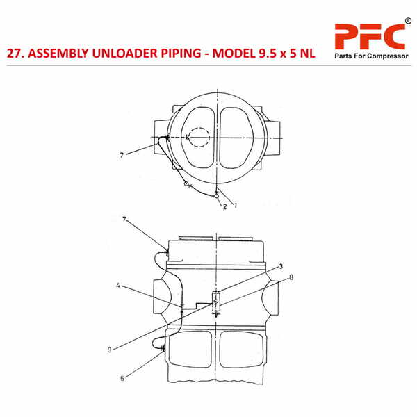 Assly. Unloader Piping IR 9 1/2 x 5 ESV NL Parts