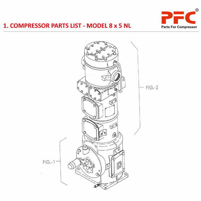 Compressor Parts List IR 8 x 5 ESV NL Parts