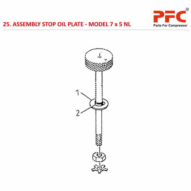 Stop Oil Plate IR 7 x 5 ESV NL Compressor Parts