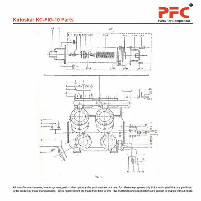 Cylinder Cover 822810050 Replacement