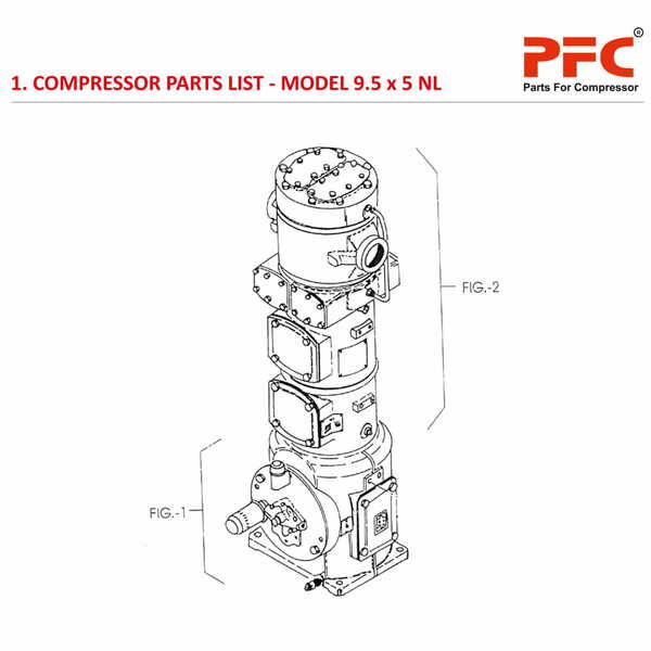 Compressor Parts List IR 9 1/2 x 5 ESV NL Parts