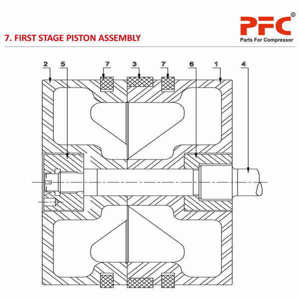 First Stage Piston Assembly HN2T HP 40PD