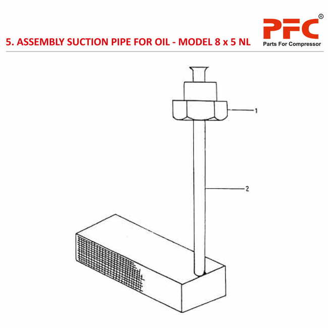 Suction Pipe IR 8 x 5 ESV NL Air Compressor Parts