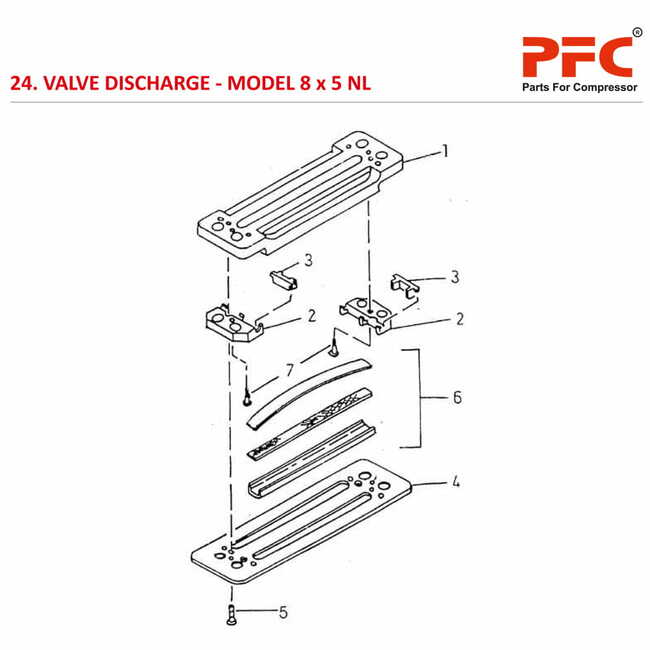 Valve Discharge IR 8 x 5 ESV NL Air Compressor Parts