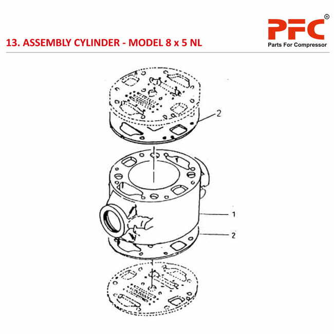 Cylinder IR 8 x 5 ESV NL Air Compressor Parts