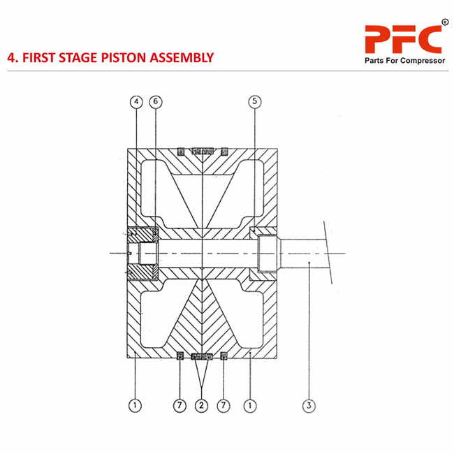 First Stage Piston Assembly HN2T 80PD