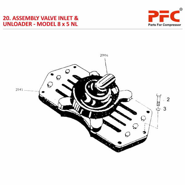 Valve Inlet and Unloader IR 8 x 5 ESV NL Parts