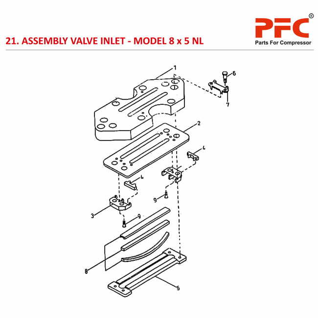 Valve Inlet IR 8 x 5 ESV NL Air Compressor Parts