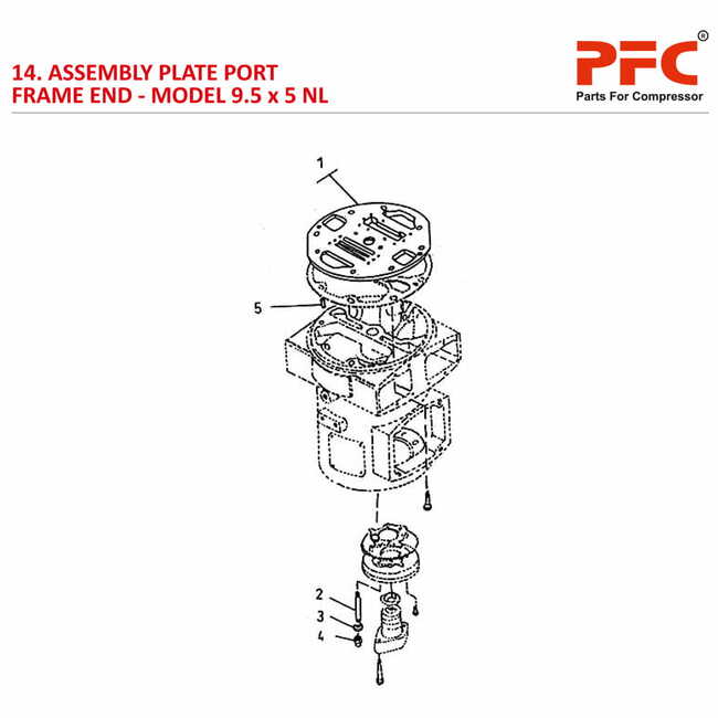 Plate Port Frame End IR 9 1/2 x 5 ESV NL Parts