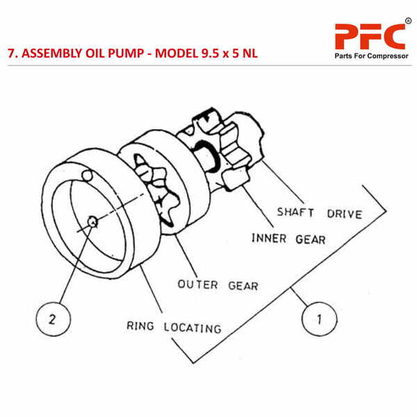 Oil Pump IR 9 1/2 x 5 ESV NL Air Compressor Parts