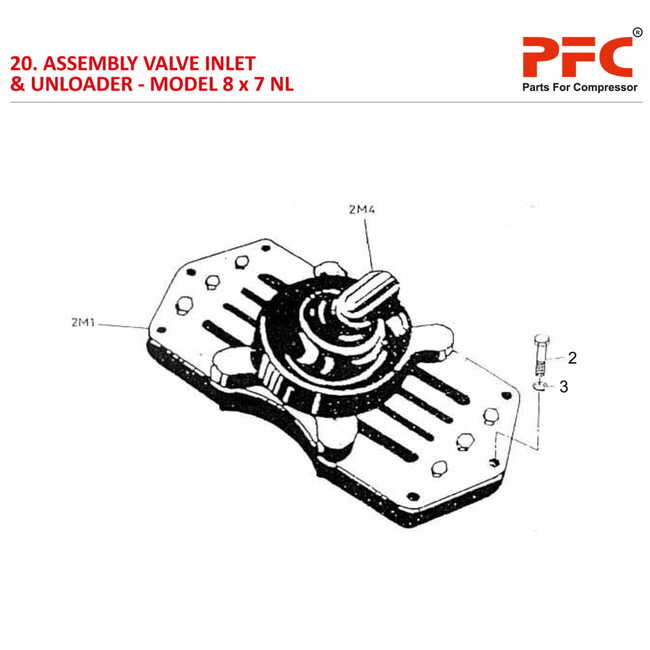 Valve Inlet & Unloader IR 8 x 7 ESV NL Parts