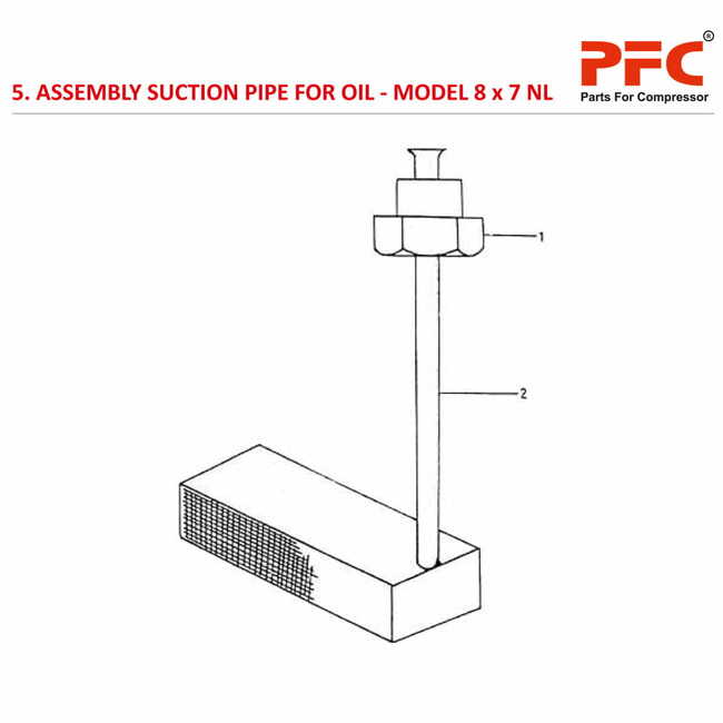 Suction Pipe IR 8 x 7 ESV NL Air Compressor Parts