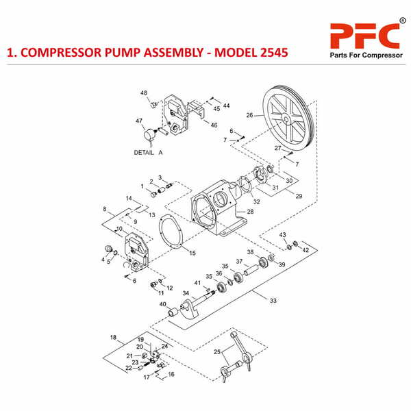 Compressor Pump IR 2545 Air Compressor Parts