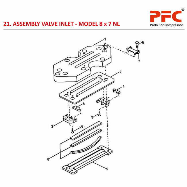 Valve Inlet IR 8 x 7 ESV NL Air Compressor Parts