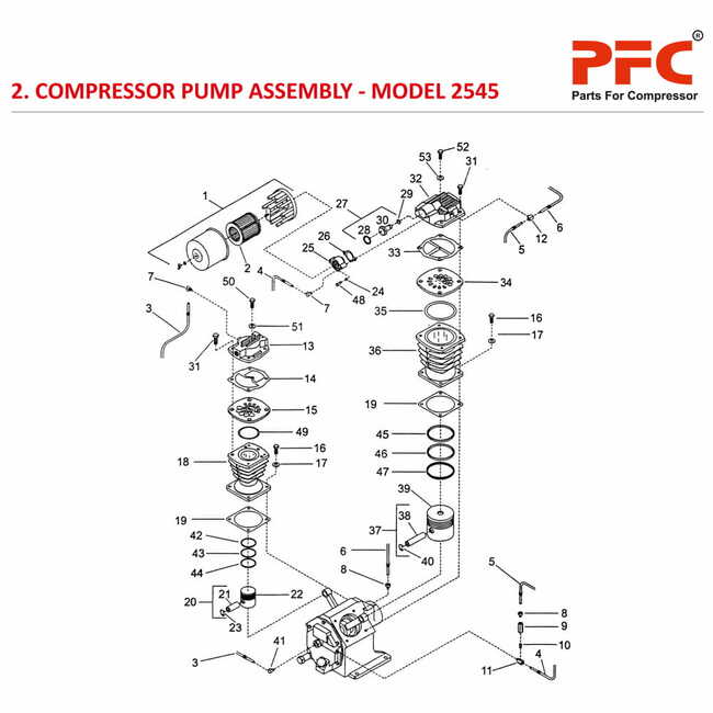 Compressor Pump IR 2545 Air Compressor Parts