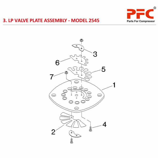 LP Valve Plate IR 2545 Air Compressor Parts