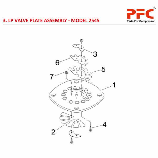 LP Valve Plate IR 2545 Air Compressor Parts